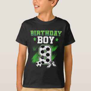 9th Birthday Boy Soccer 9 Year Old Sport 9yr Boys T-Shirt
