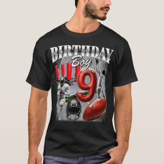9Th Birthday Boy Youth 9 Year Old Retro 90S Style T-Shirt