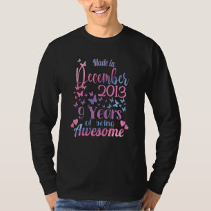 9th Birthday December 2013 For Girls 9 Years Old A T-Shirt