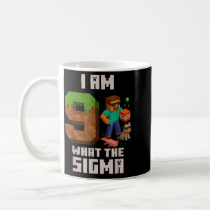 9th Birthday Funny Gamer Pixel 9 Bday Gamer Boys Coffee Mug