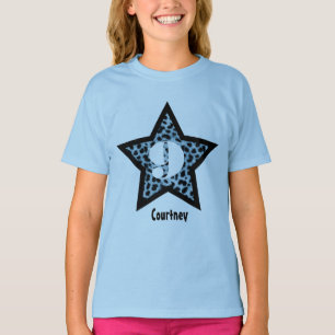 9th Birthday Gift Leopard Star Custom Name V23 T-Shirt