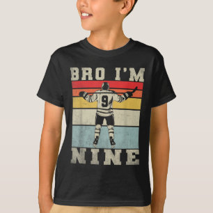 9th Birthday Ice Hockey Boy 9 Year Old Hockey Play T-Shirt