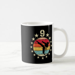 9th Birthday Karate Ninth 9 Year Old Birthday Boy Coffee Mug