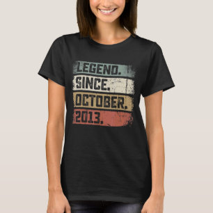 9th Birthday  Legend Since October 2013 9 Years Ol T-Shirt