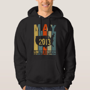 9th Birthday May 2013 9 Years Of Being Awesome Hoodie