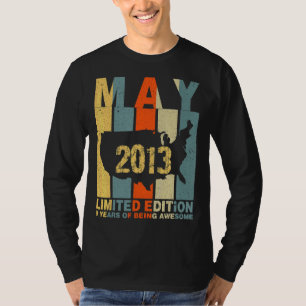 9th Birthday May 2013 9 Years Of Being Awesome T-Shirt