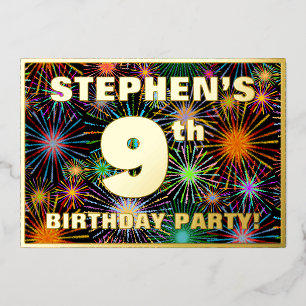 9th Birthday Party — Fun, Colourful Fireworks Look