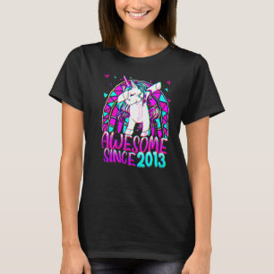 9th Birthday Rainbow 9 Year Old Dabbing Unicorn Gi T-Shirt