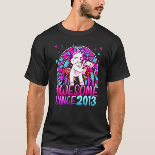 9th Birthday Rainbow 9 Year Old Flossing Unicorn G T-Shirt