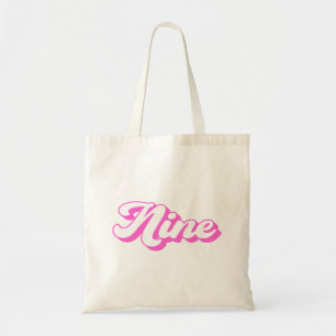9th Birthday Retro Girl Tote Bag