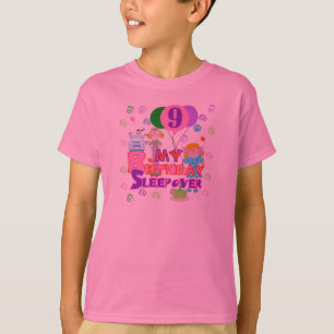 9th Birthday Sleepover T-Shirt