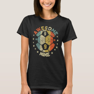9th Birthday Soccer Awesome 9 Year Old Boys Girls T-Shirt