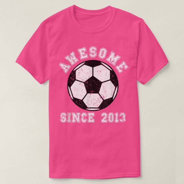 9th Birthday Soccer Lover 9 Year Old Soccer Player T-Shirt (Design Front)