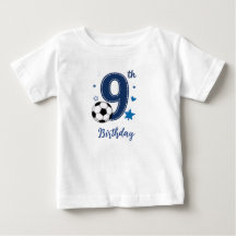 9th Birthday Soccer Toddler T-Shirt