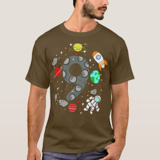 9th Birthday Space Astronaut T-Shirt