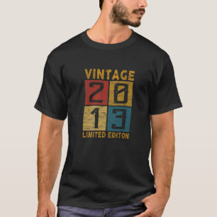 9Th Birthday Vintage 2013 Born In 2013 9 Yrs Old B T-Shirt