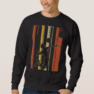 9th Birthday Volleyball Sport Boys Retro Born In Sweatshirt