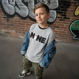 9th Bowling Birthday T-Shirt Kids Age Nine