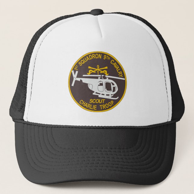 9th Cavalry 1st Squadron Trucker Hat (Front)