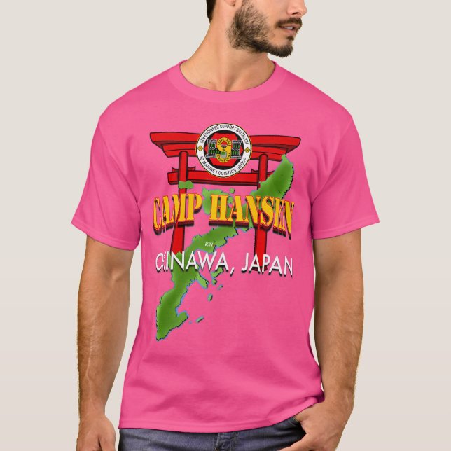 9Th Engineer Support Battalion Camp Hansen Okinawa T-Shirt (Front)