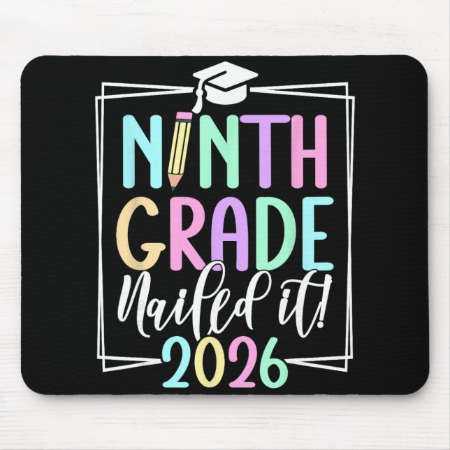 9th Grade 2026 Freshman Graduation  Mouse Pad (Front)