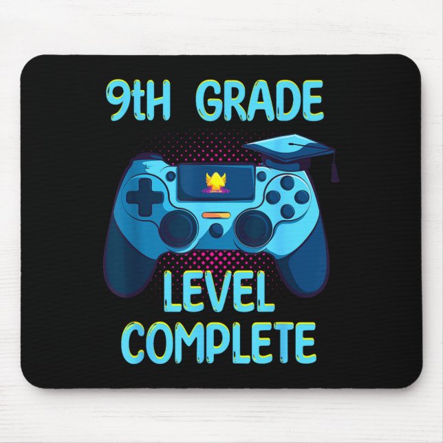 9th grade level complete last day of school funny mouse pad (Front)
