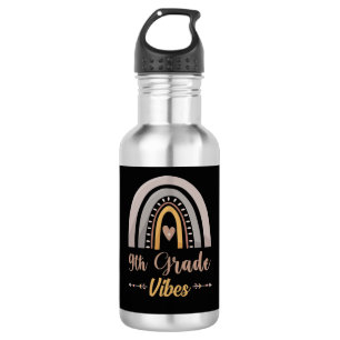 9th Grade Vibes Rainbow Ninth Grade Back to School 532 Ml Water Bottle
