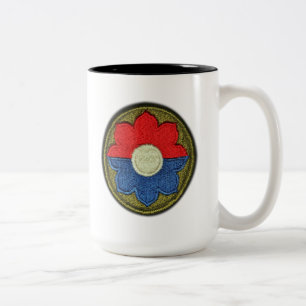 9th ID Infantry Fort Lewis Vets Veterans LRRP Two-Tone Coffee Mug
