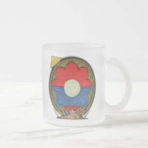 9th Infantry Division Charlie Company Vietnam War Frosted Glass Coffee Mug