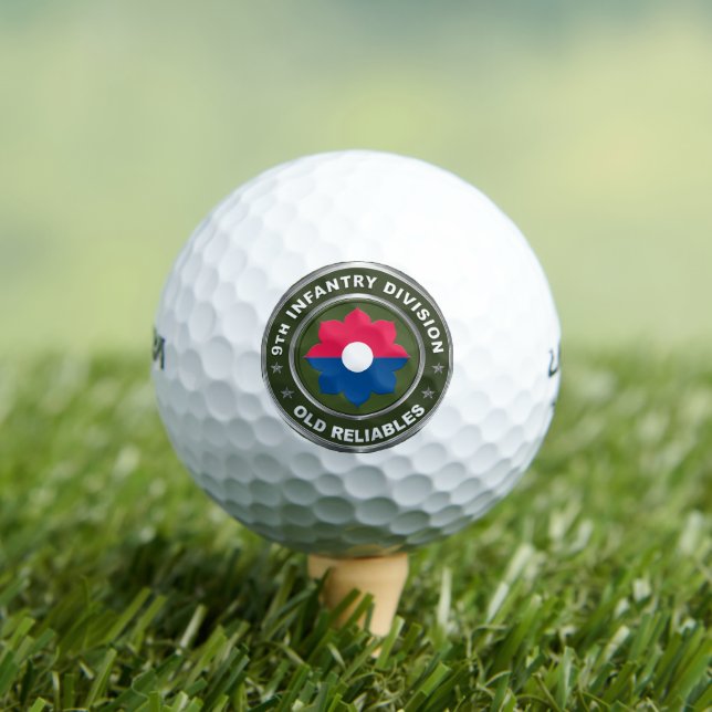 9th Infantry Division Golf Balls (Insitu Tee)