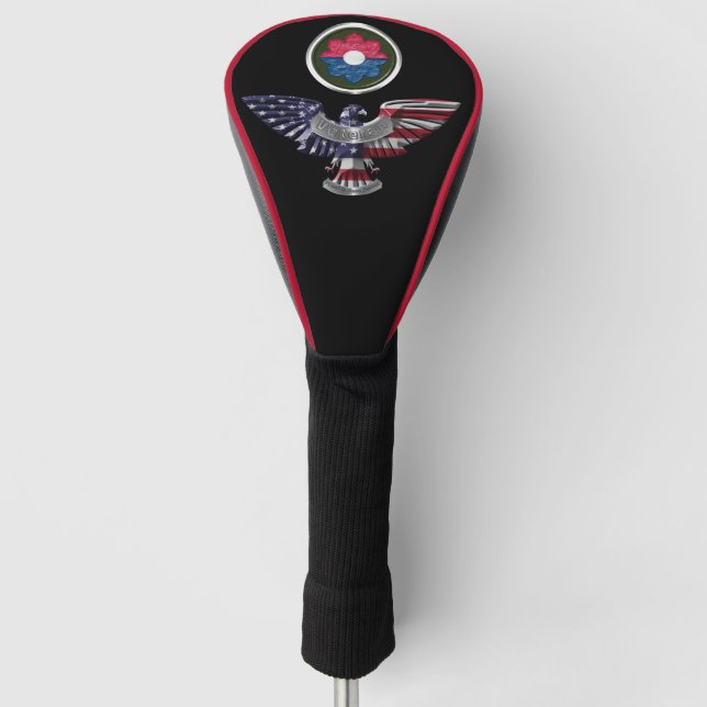 9th Infantry Division Veteran  Golf Head Cover (Front)