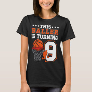 9th Sketll Birthday 9 Year Old Sketll Player T-Shirt