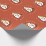9th Wedding Anniversary Terracotta Heart Medallion Wrapping Paper<br><div class="desc">Doesn't this make a bold and pleasant impression in honour of your/their 9th wedding anniversary in terracotta and a heart emblem and all.</div>