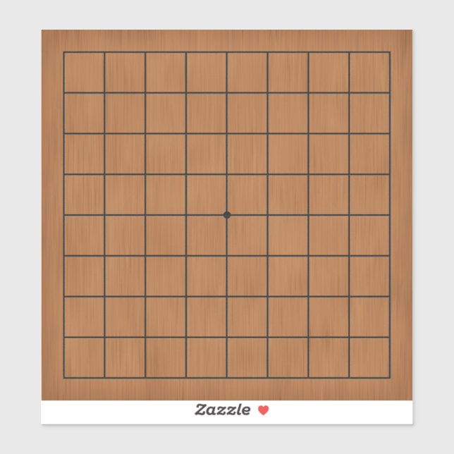 9x9 Goban for Puzzles & Games Customisable 8"x8" (Sheet)