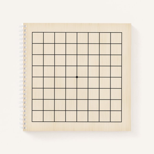 9x9 Goban for Puzzles & Games Customisable Notebook (Front)