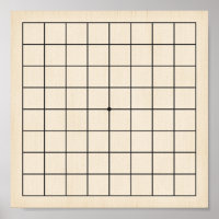 9x9 Goban Portable Gameboard or Decoupage (pale)