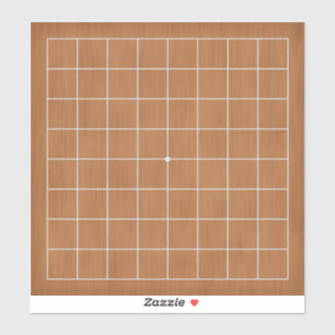 9x9 Goban with White Lines Customisable 8"x8"