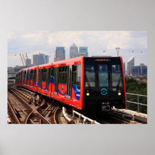 A006_001: London DLR Train to Woolwich - Poster