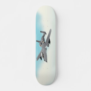 A10 Military Plane Illustration Skateboard