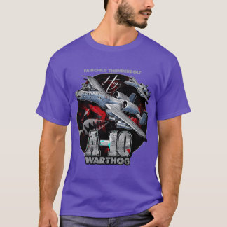 A10 Warthog Fairchildhunderbolt USAF Fighter Aircr T-Shirt