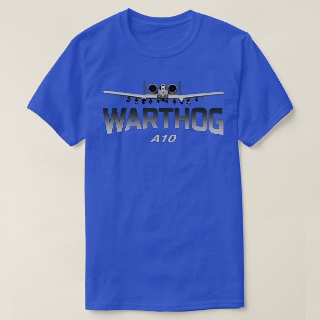 A10 Warthog Thunderbolt II Jet Fighters 1 T-Shirt (Design Front)