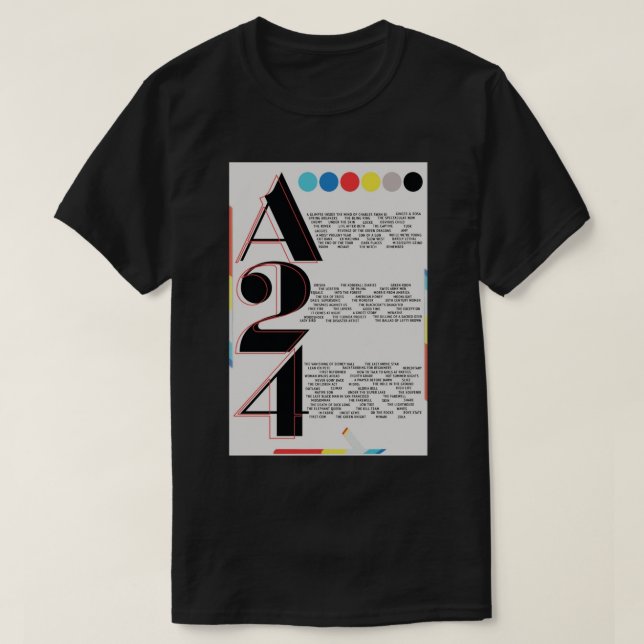 A24 Film Poster Poster T-Shirt (Design Front)