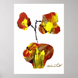 A2 ポスター* 花の版画シリーズ * Flower imagen Poster