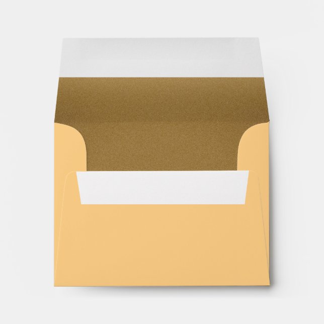 A2 Envelope Note Card Wheat Bronze Elegant Simple (Back (Bottom))