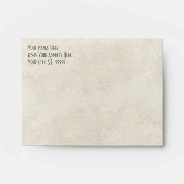 A2 Matching Envelope Ombre Chevron Stripe Zig Zag (Front)