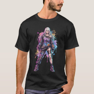 A2 NieR Automata Prototype Model Attacker Portrait T-Shirt