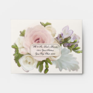 A2 RSVP Response Card Rose Freesia Floral Weddings Envelopes
