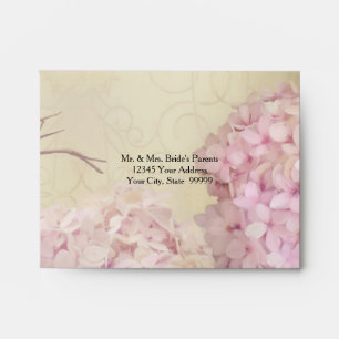 A2 RSVP Return Beautiful Floral Vintage Hydrangeas Envelopes
