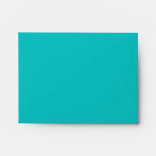 A2 Turquoise Damask Flap Monogram Envelopes