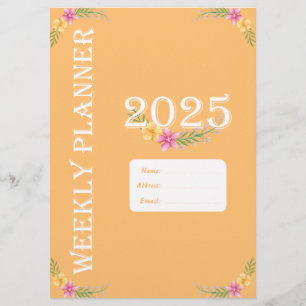 a4 weekly planner flyer